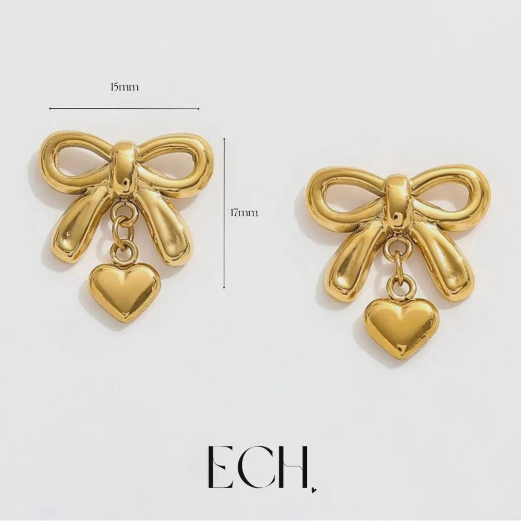 Dangle Bow Studs