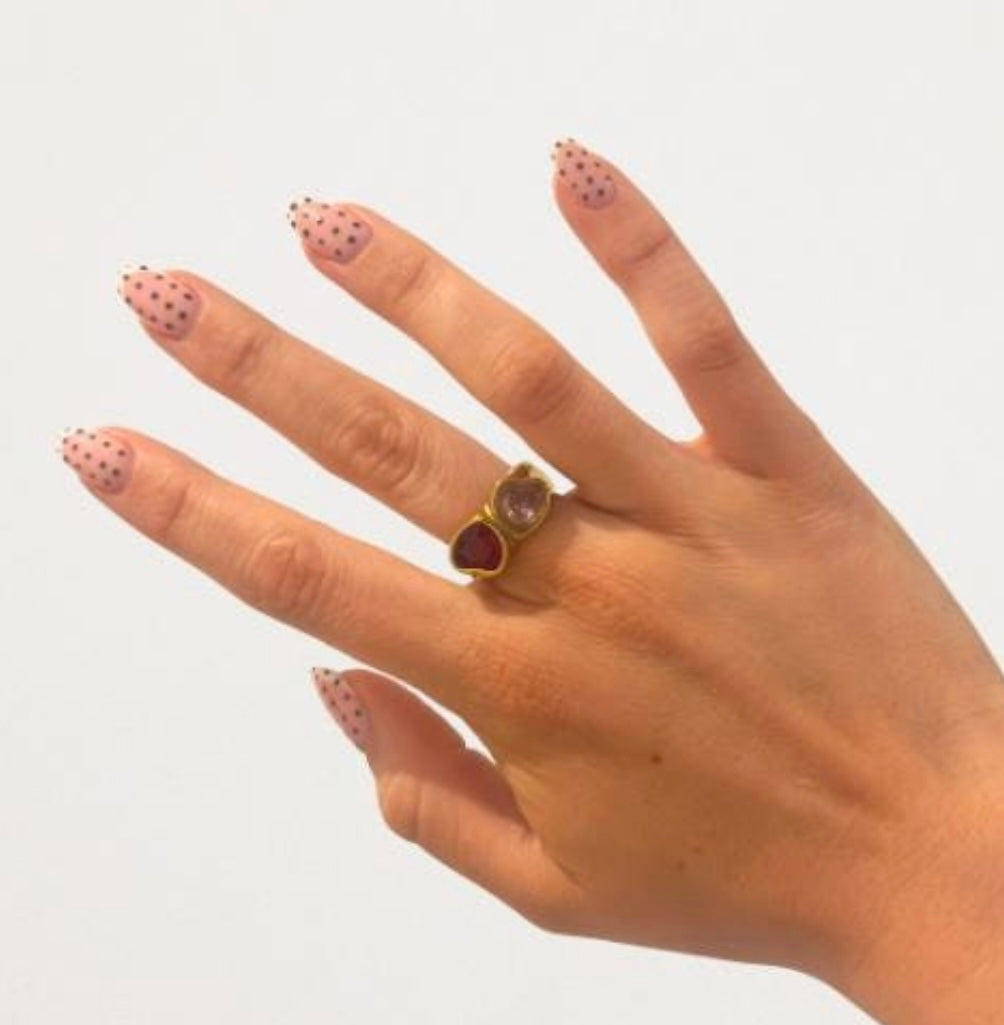 Double Heart Ring