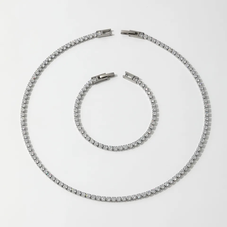 Zirconia Tennis Necklace