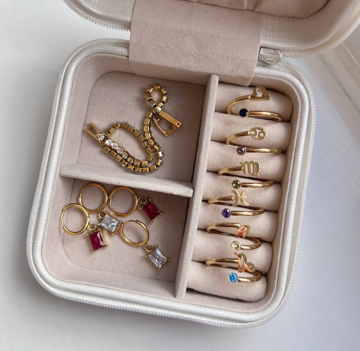 Zodiac Birthstone Ring • Zodiac Jewellery • Constellation Ring • Birthday Gifts for Her •