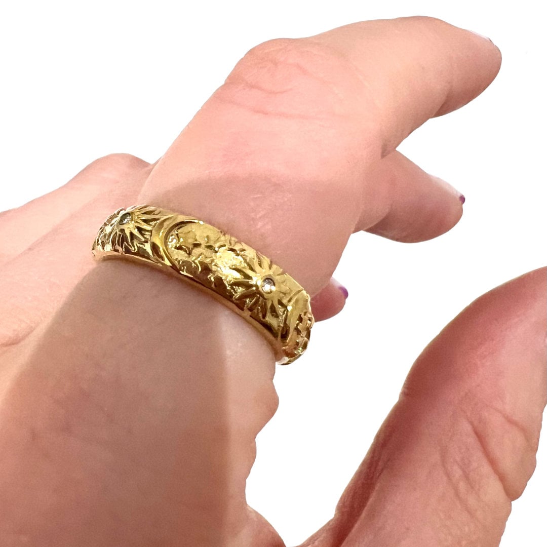 Sun, Stars, & Moon Ring