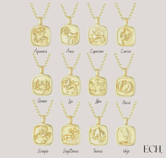 Zodiac Pendant Necklace
