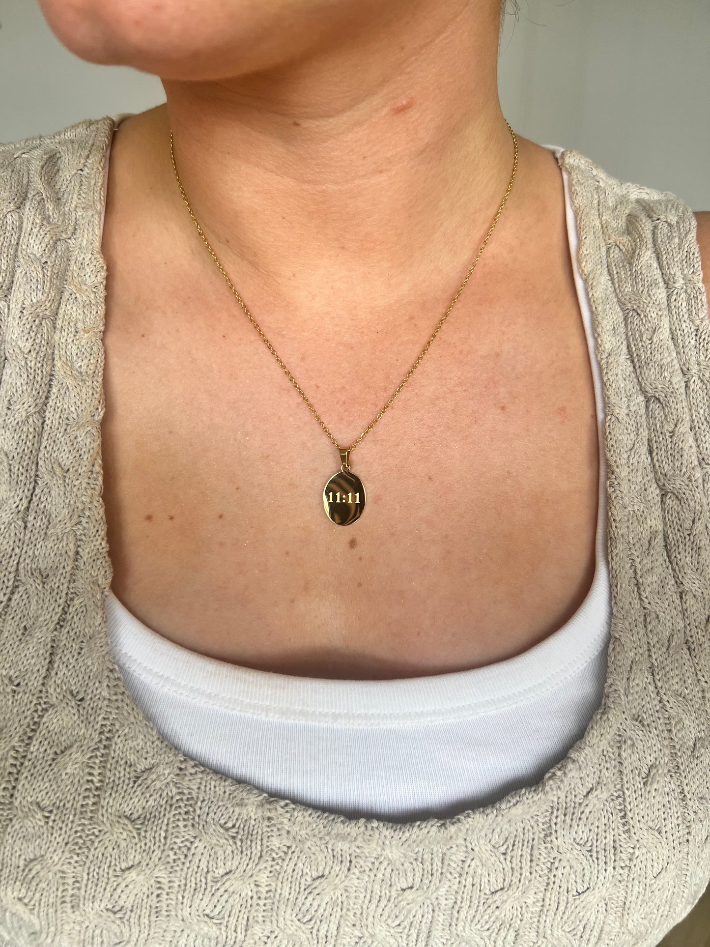 Oval 11:11 Necklace