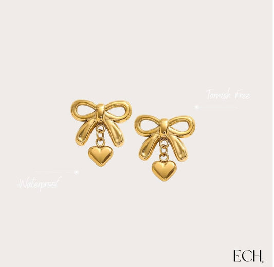Dangle Bow Studs