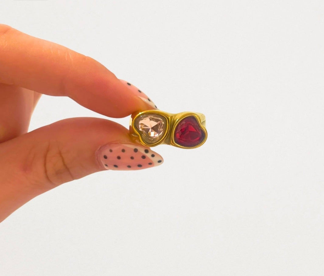 Double Heart Ring