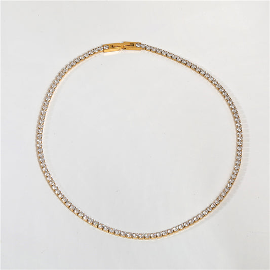 Zirconia Tennis Necklace
