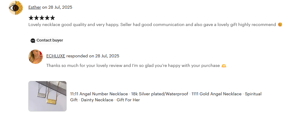 11:11 Angel Number Necklace