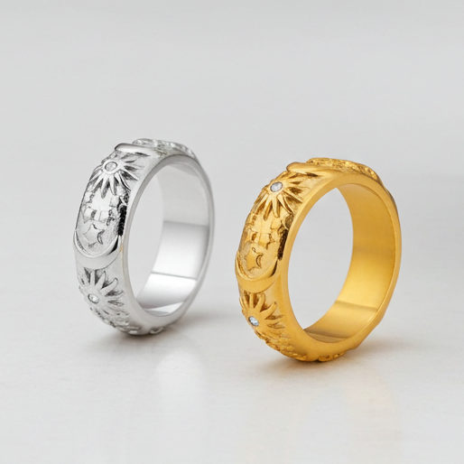 Sun, Stars, & Moon Ring