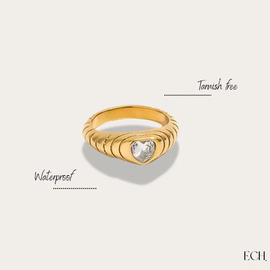 Mila Heart Gem Ring
