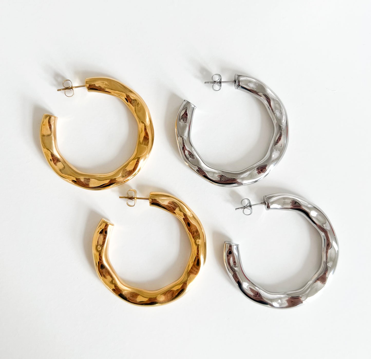 Riley Hoop Earrings Gold/Silver