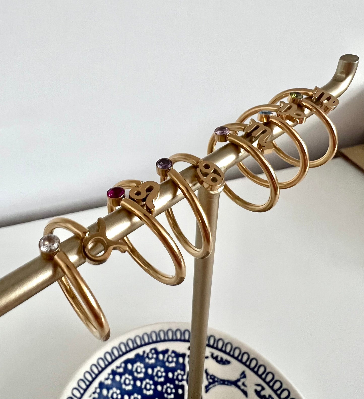 Zodiac Birthstone Ring • Zodiac Jewellery • Constellation Ring • Birthday Gifts for Her •