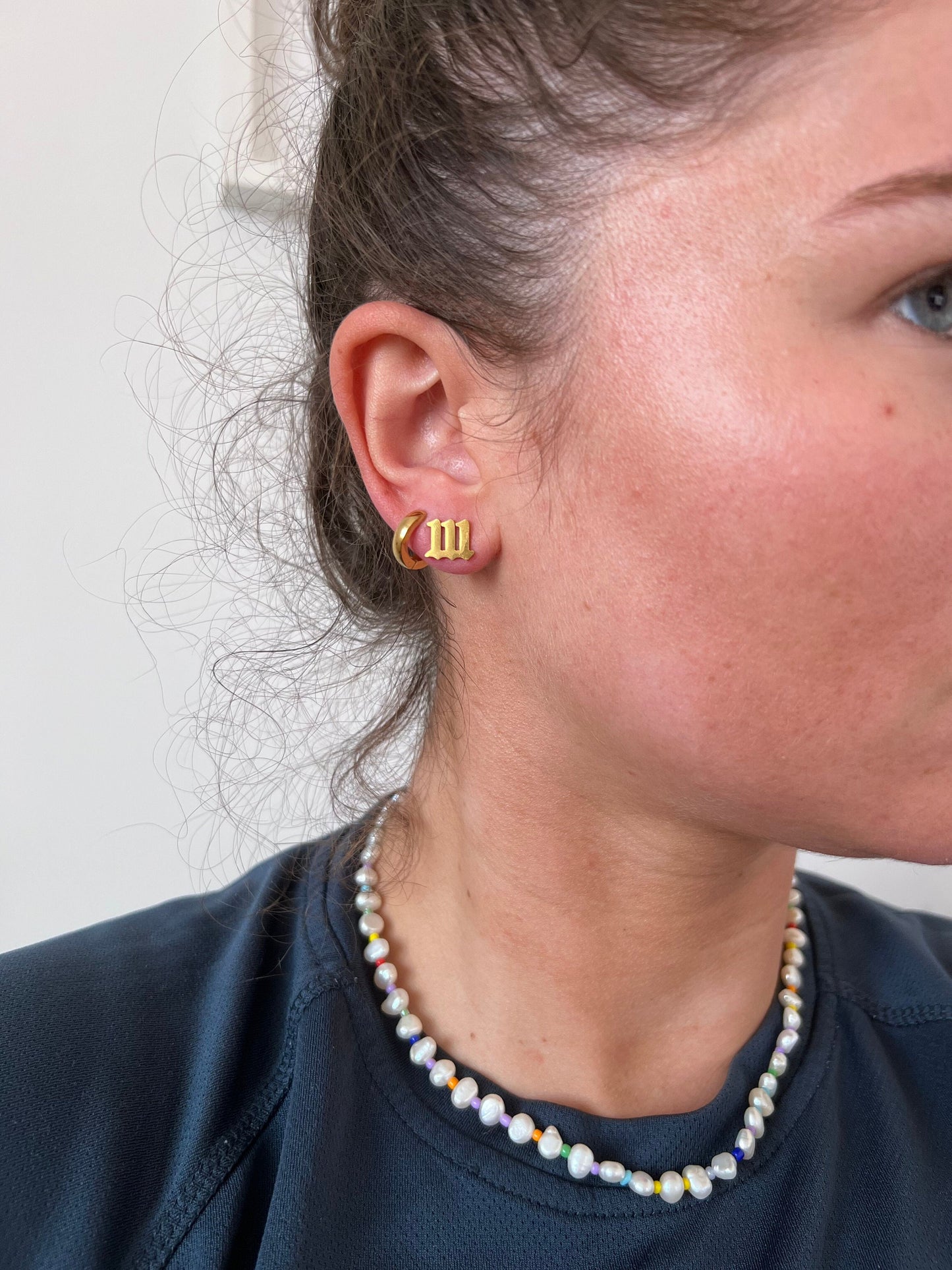 Angel Number stud Earrings