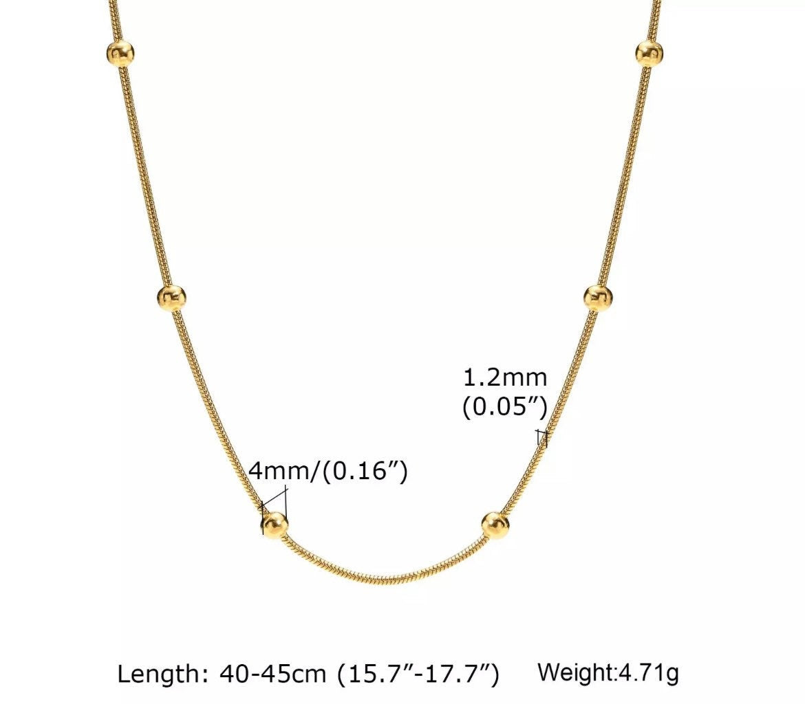 Beaded Chain Necklace