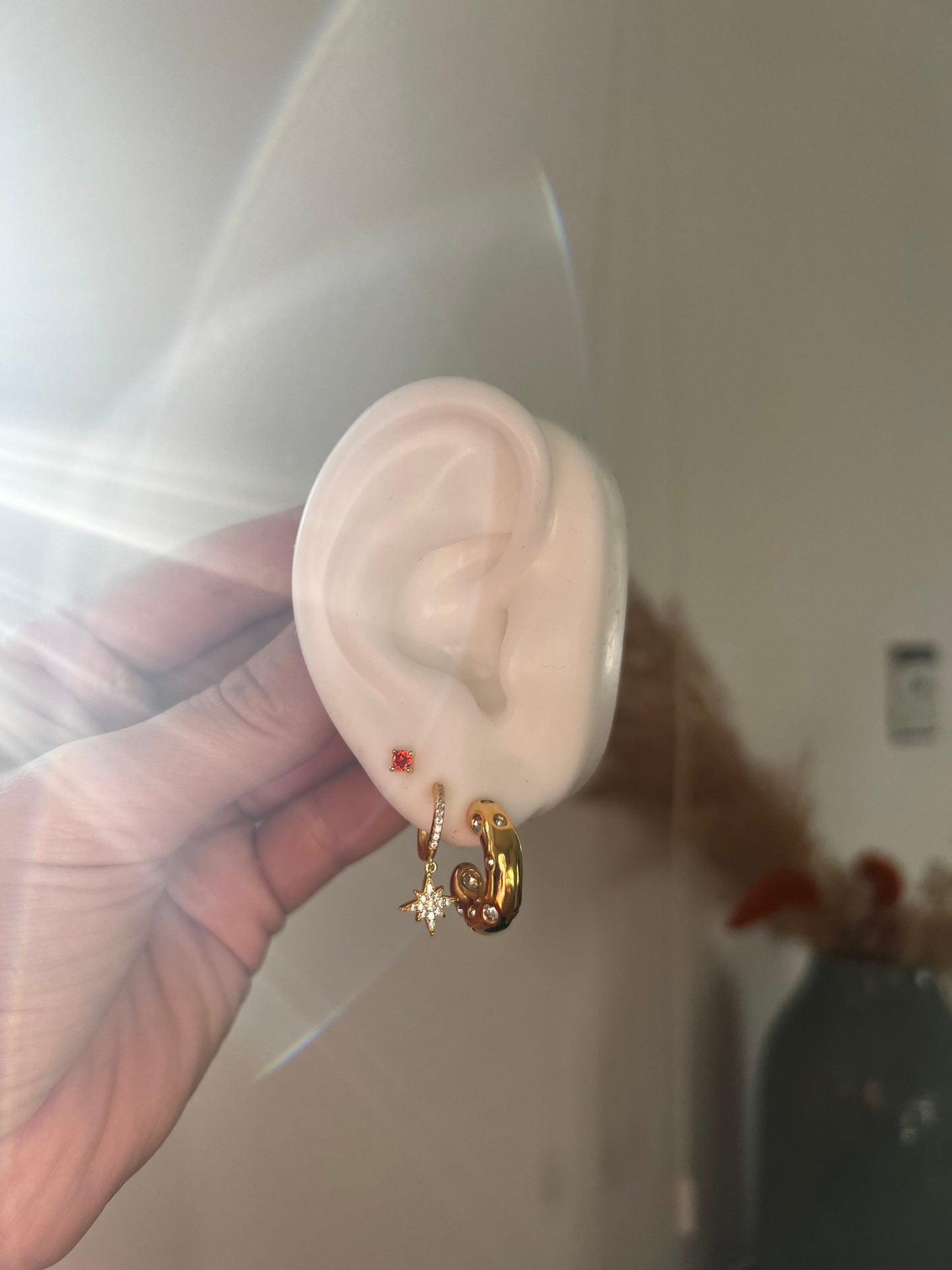 Gold Tiny Birthstone Stud Earrings • Dainty Birthstone Earrings • Small Birthstone Earrings • Birthstone Jewellery • Christmas gift