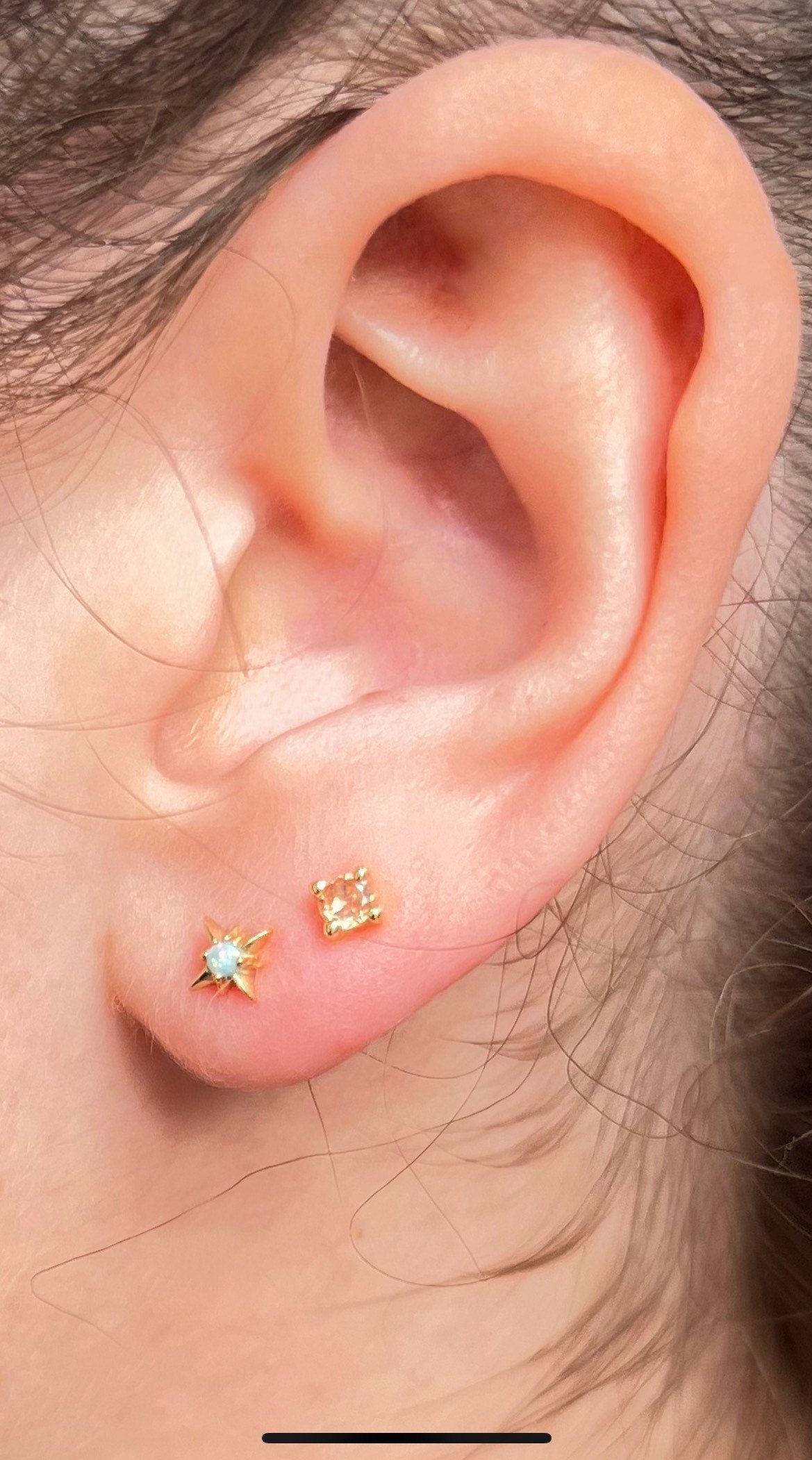 Gold Tiny Birthstone Stud Earrings • Dainty Birthstone Earrings • Small Birthstone Earrings • Birthstone Jewellery • Christmas gift