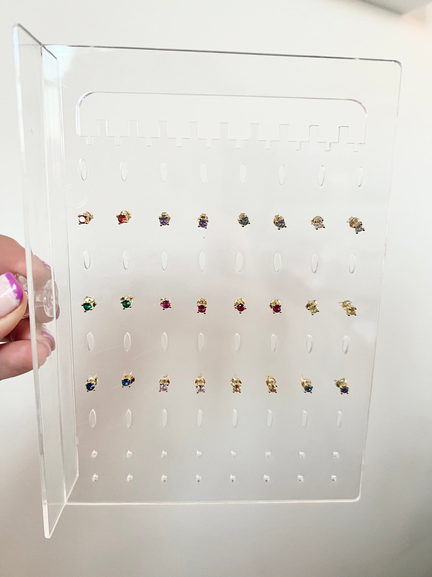 Gold Tiny Birthstone Stud Earrings • Dainty Birthstone Earrings • Small Birthstone Earrings • Birthstone Jewellery • Christmas gift